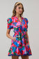 Exene Floral Shift Mini Dress
