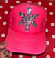 Sequin Snowflake Trucker Hat