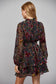 Floral Burnout Button Front Dress