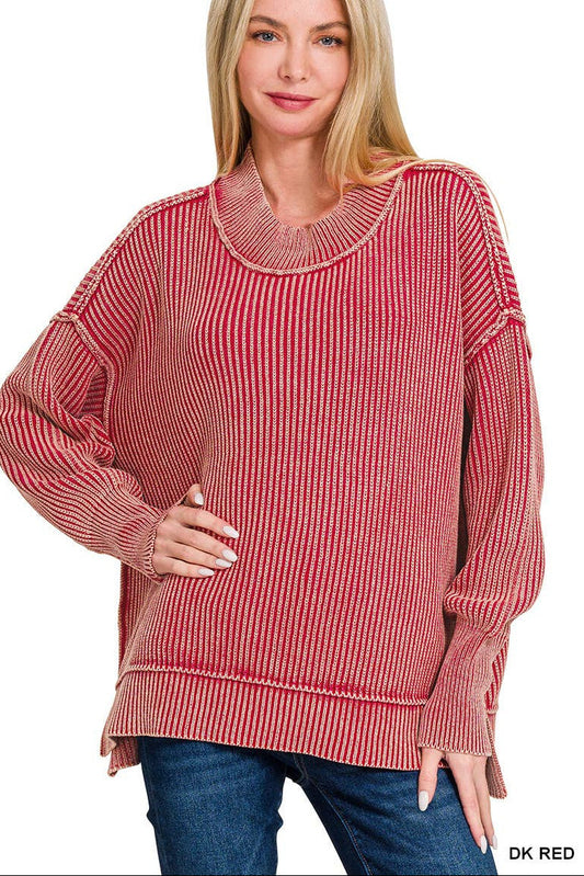 Washed Oversized Sweater