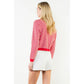 Long Sleeve Geometric Print Cardigan