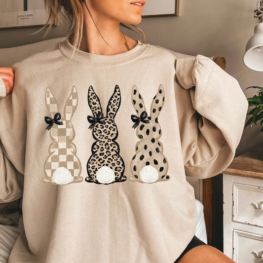 Easter Rabbit Trio Sweatshirt