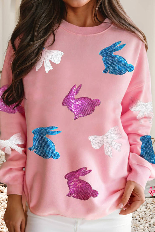 Easter Bunny Sequined Sweatshirt