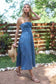 Strapless Tiered Denim Mini Sundress