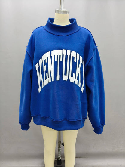 Kentucky 'KENTUCKY & KY' Print Reversible Sweatshirt