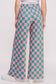High Waist Checkered Pants