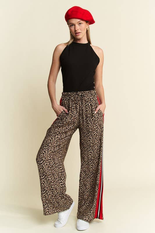 Leopard Contrast Pant
