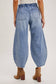 Mid Rise Barrel Jean
