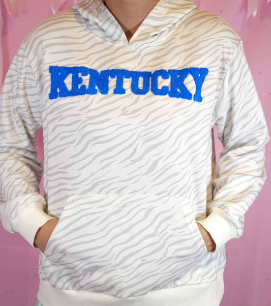 Kentucky/Wildcats Front and Back Animal Print Hoodie