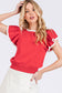 Ruffle Sleeve Sweater