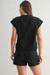 French Terry Cap Sleeve Top