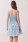 Floral Smocked Bodice Fit & Flare Mini Dress