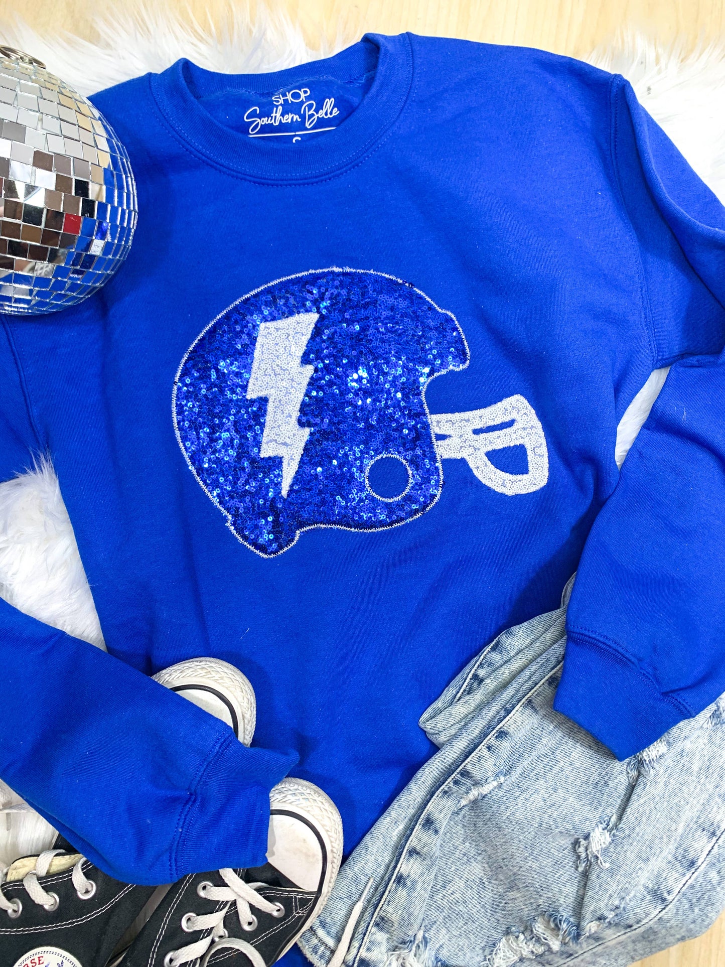 Football Helmet Sweatshirt