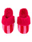 Red & Pink Stripe Slippers