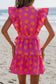 Polka Dot Print Ruffle Dress