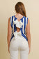 Stripe Tie Back Sweater Vest