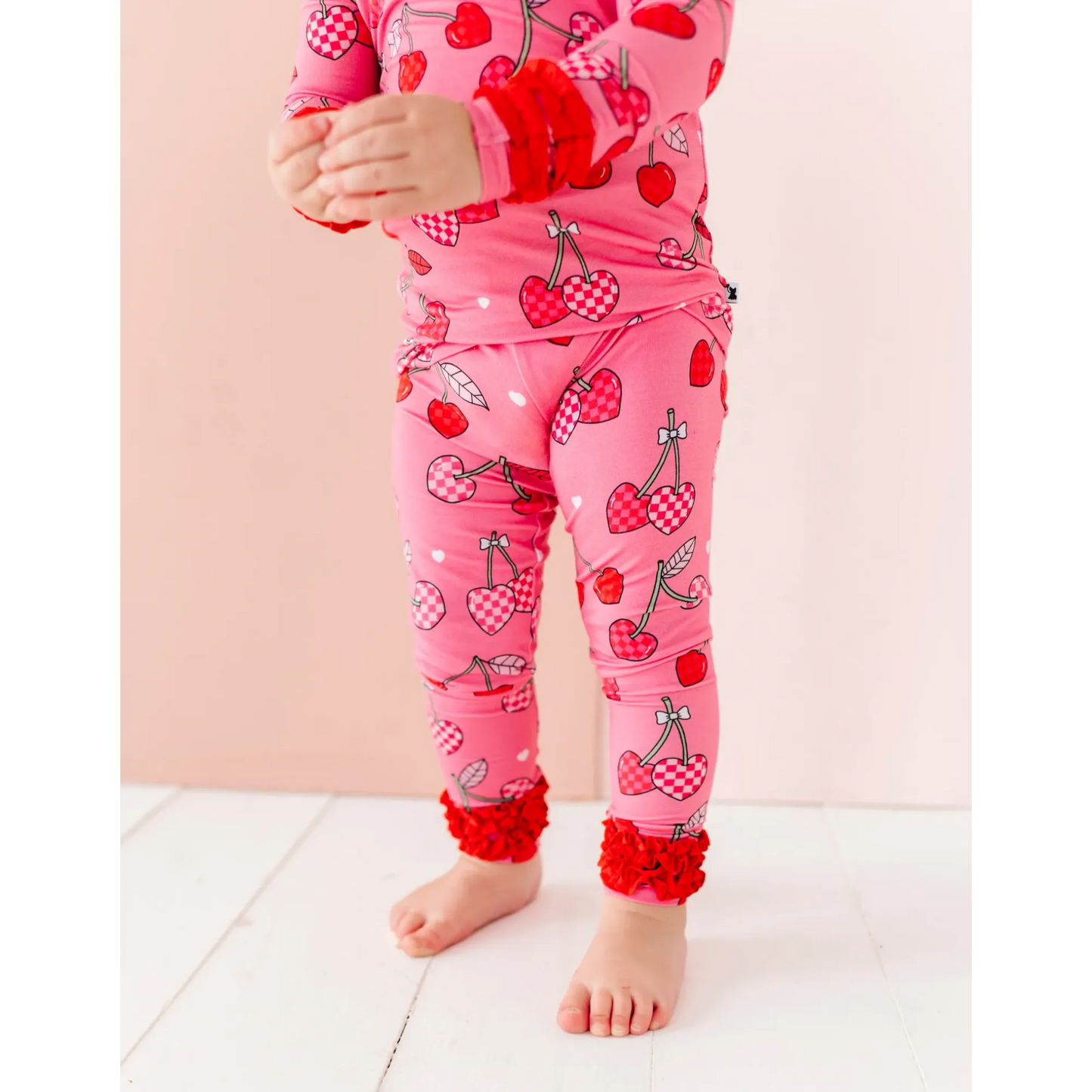 Cherry Ruffle Pajamas