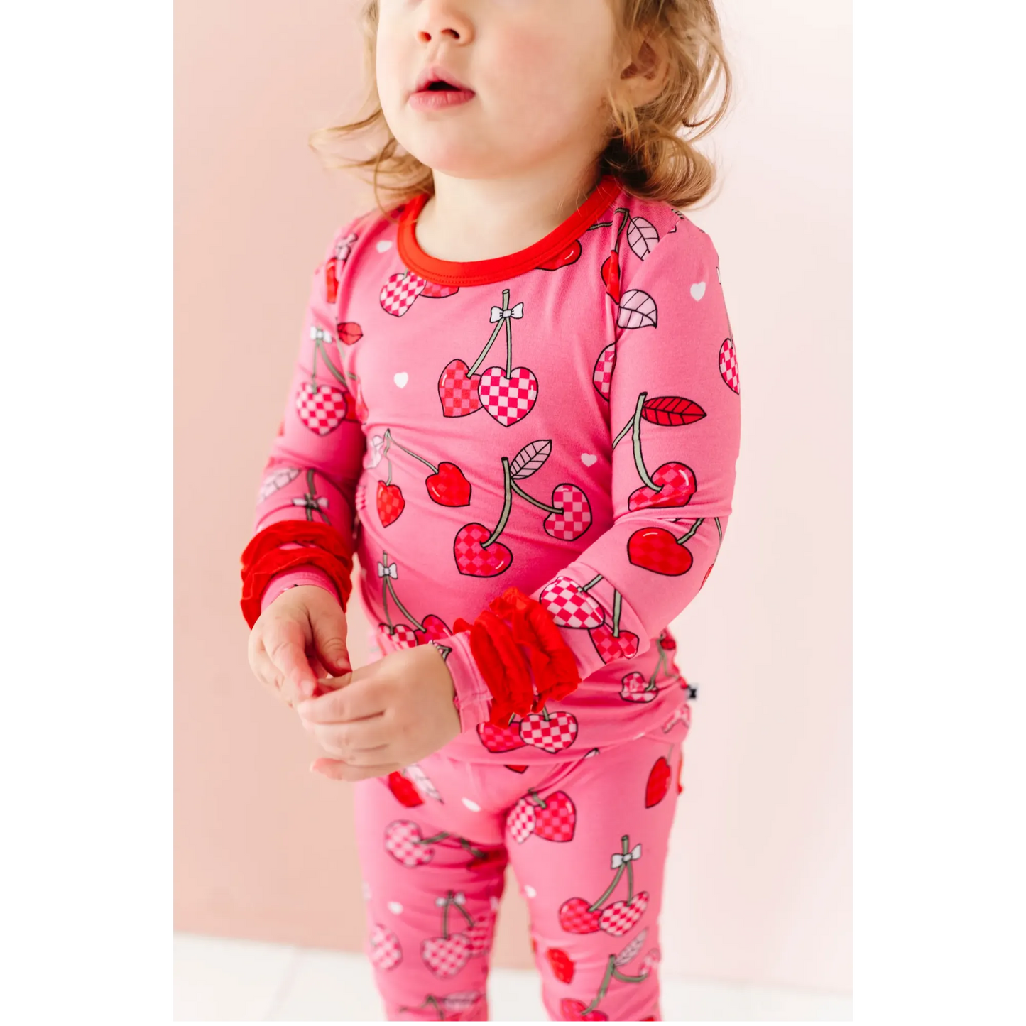 Cherry Ruffle Pajamas