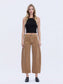 High Rise Corduroy Barrel Jean
