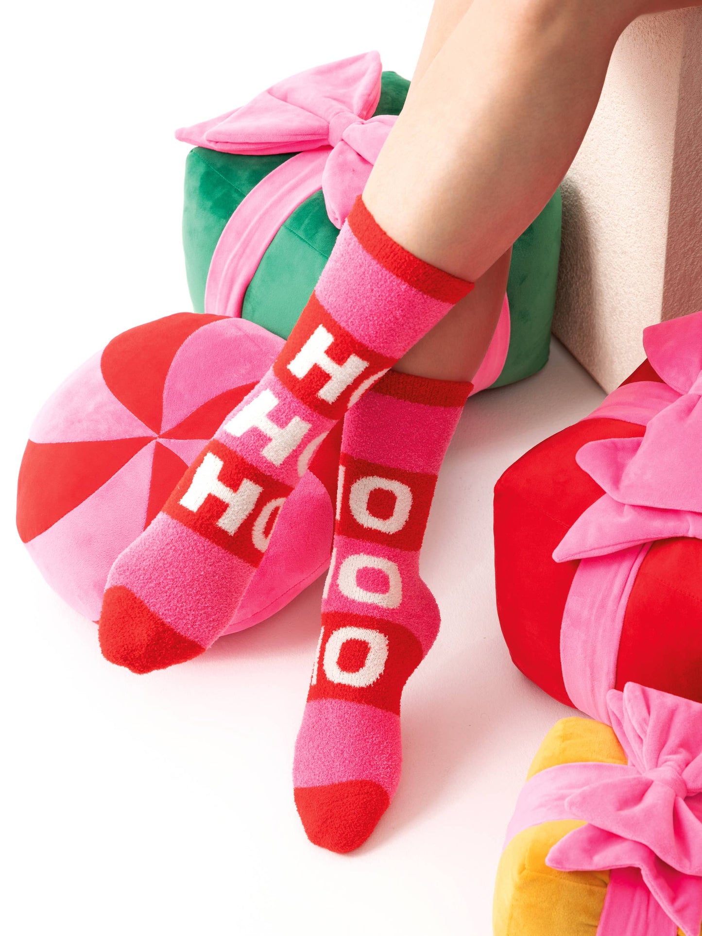 "HO HO HO" Socks