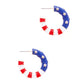 American Flag Enamel Hoop Earring