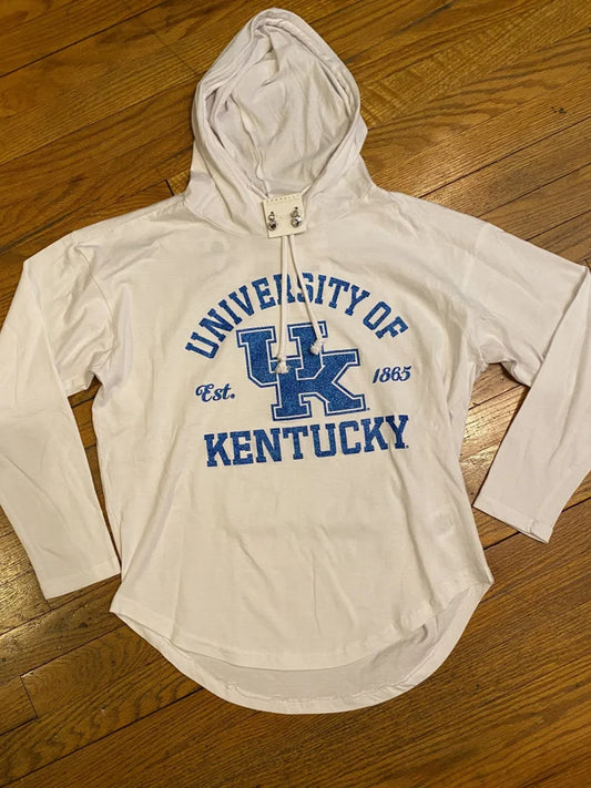 KY VICTORIA LONG SLEEVE HOODED TEE