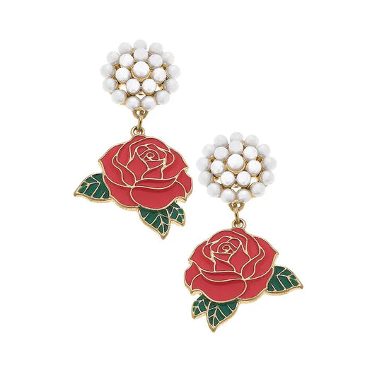 Midnight Rose Earrings