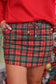 Christmas Plaid Skort