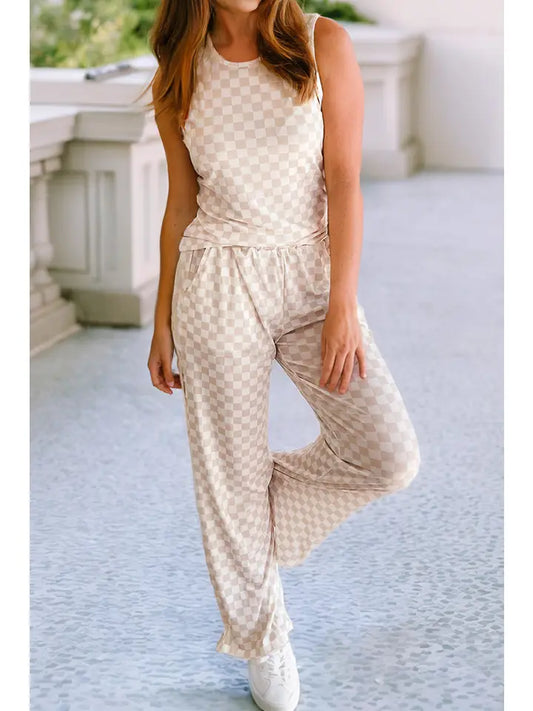 Checkered Two Piece Set