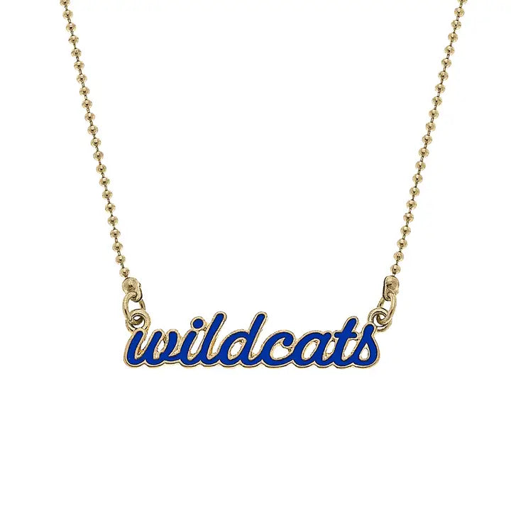 WILDCATS SCRIPT NECKLACE